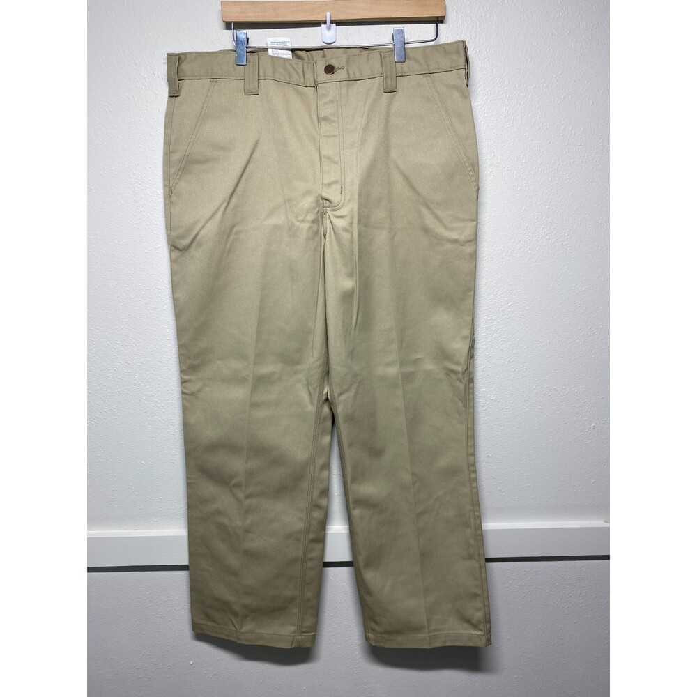 Carhartt Blended Twill Beige Brown Mens Casual Work Pants Size 38x30